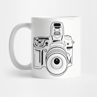 Black and White Camera Mug